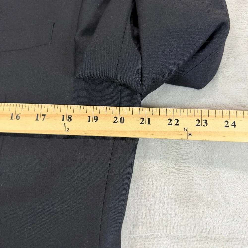 Lauren Ralph Lauren Mens 40R Black 100% Wool 2-Button Blazer Sport Coat 16390